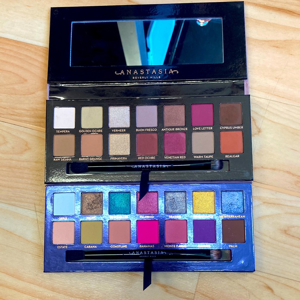 BUNDLE OF TWO anastasia beverly hills modern renaissance and riviera palettes
